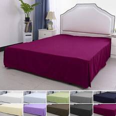 Polyester Valance Sheets PiccoCasa Pleated Bed Skirt Ruffled Dust Valance Sheet