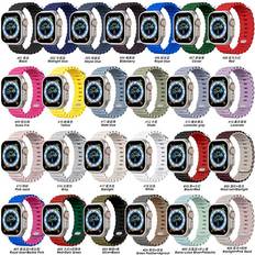 Apple Watch Series 8 Smartwatch Strap Vehhe Silicone Ocean Band for Apple Watch