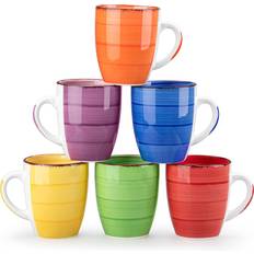 Bonita Mugs Set of 6 360ml Warm Color