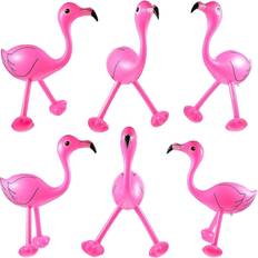 Inflatable Decorations Kikidex Inflatable Pink Flamingo Luau Party Accessories 6 Pieces