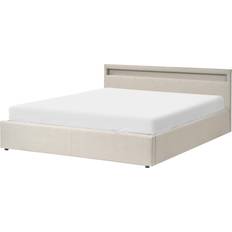 180cm - 200cm Frame Beds Beliani Ottoman with Slatted Base 180 x 200 cm Frame Bed