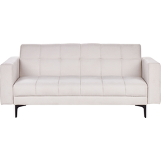 Beige - Recliner Soffor Beliani 3-Sitssoffa Alnes Off-White Svart Soffa 3-sits