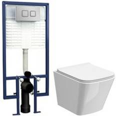 Water Toilets Balterley Soft Square Wall Hung Toilet Pan 325mm