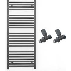 Heated Towel Rails Myhomeware 600 x 1200mm Anthracite Towel Rail Radiator