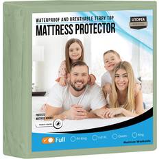 Green Mattress Covers Utopia Bedding Waterproof Protector Full Size 200 GSM Mattress Cover Green