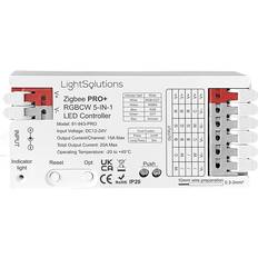 Light Solutions Fjernbetjeninger til belysning Light Solutions ZigBee Pro+ RGBCW 5-i-1 LED Controller 12 24V Fjernbetjening til belysning