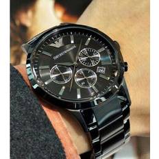 Armani Wrist Watches Armani Men's AR2453 Black Bracelet Black Case