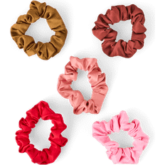 Hair Products Søstrene Grene Mini Scrunchies 5 Pcs Red
