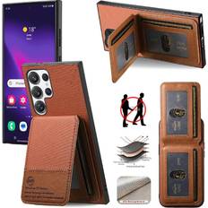 Galaxy s22 ultra leather cover GANGXUN Samsung Galaxy S22 Ultra Leather Case Blocking Wallet