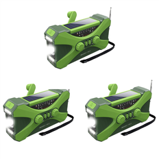 Radios Melitt 3X 10000mAh Emergency Radio Solar Hand Crank