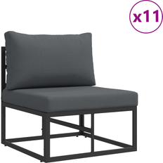 Aluminium Outdoor Lounge Sets vidaXL Garden Sofa with Cushion with Pillow 14 pcs Outdoor Lounge Set