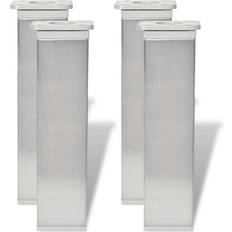 vidaXL Soffaben 4 pcs Borstad Nickel 38 x 38 x 180 mm Bordsben 18cm 4st