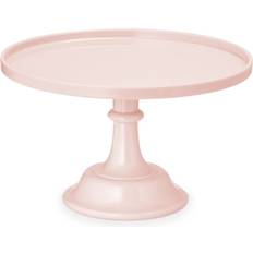 Pink Lagkagefade PartyDeco Lyserød Dessertfad Pedestal 24 cm Light Pink Lagkagefad