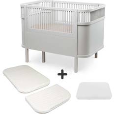 Sebra Barrnesenge Børneværelse Sebra Sengen Klassisk Baby Jr Stone Grey Bundle