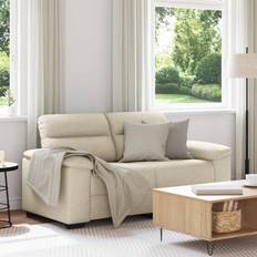 Mönster Soffor vidaXL 2-Sitssoffa 120 cm Linne Soffa 2-sits