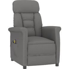 Massage Chairs vidaXL Massage Chair Dark Grey Microfibre