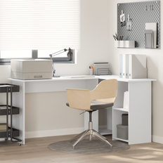 VidaXL Bord vidaXL Hvid Konstrueret Medium Computerbord Skrivebord