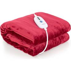 Red Electric Blankets Costway Red Electric Heated Blanket 36 x 27 x 14cm