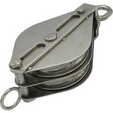Boat Blocks Securefix Direct Stainless Steel Double Pulley Block 125MM