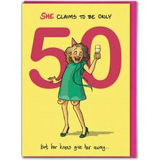 50th Birthday Card For Her Fiftieth Cartoon