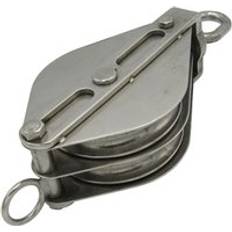 Boat Blocks Securefix Direct Stainless Steel Double Pulley Block 75MM