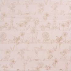 Meterware Rico Design Stoff Puder Pflanzen Metallic 50 x 140 cm Meterware