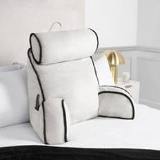 Cuddle cushion OHS Piped Edge Cuddle Cushion With Head Rest Complete Decoration Pillows White