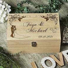 Personalised Large Floral Wedding Keepsake HB-8