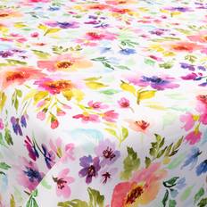 Borg Living Dukar & Tygservetter Borg Living Textil Vaxduk Med Akrylbeläggning Flower Multi 140 cm Bordsduk Multifärgad