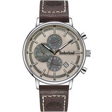Sterling Dark Brown Leather Strap Watch