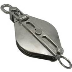 Boat Blocks Securefix Direct Stainless Steel Snatch Block Swivel Eye 125mm