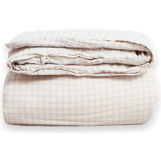 Garbo&Friends Gingham Sky Muslin Dubbel 220x240 cm Beige Påslakan Blå (609.6x)