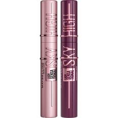 Maybelline New York Lash Sensational Sky High Mascara Duo Bundle - Black/Burgundy Haze