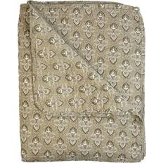 Quilt Vattæppe Ethnic Grågrøn Mønster 140x180 cm