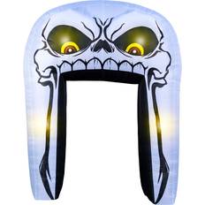 Inflatable Decorations Fun Costumes 9.5FT Inflatable Light Up Skull Archway Prop