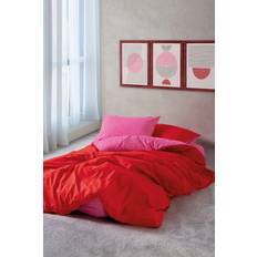 Lyxigt Rött och Rosa Duvet Cover Set 220 x 240 cm