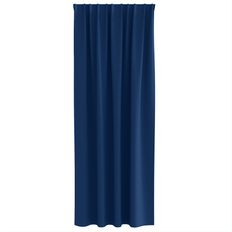 Gardiner & Tillbehör vidaXL Gardiner Med Gardiner 2 Pcs Mörkblå 245 x 140 cm Polyester