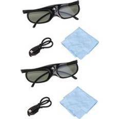 3D Glasses Andoer 2Pcs 144Hz 3D Active Shutter Glasses
