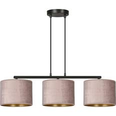 Lamper Emibig Hilde 3 Sort Rosa Pendellampe Ø20 cm E27 230V Pendel