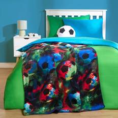 Black bed throw OHS Football Throw Over Bed Blanket Neon Blankets Blue, Black