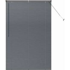 Aluminium - Grå Gardinlængder vidaXL Vinduesskærm Med Gardiner Andet Mørkegrå 120 x 175 cm Aluminium
