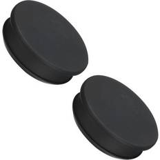 Black Plugs Uxcell Silicone snap in locking hole plugs 52.6mm/2.07 inch dia black,2 pcs
