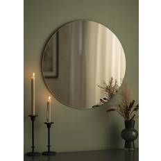 Brons Väggspeglar Kaila Rund Spegel Dark Bronze 60 cm Ø Väggspegel
