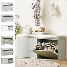 Storage Benches on sale Homcom Elegant Eight Shoe With Top Seat Storage Bench