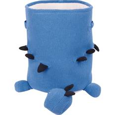 Blue Storage Baskets Kid's Room Beliani Cotton Blue Kids Basket Blue