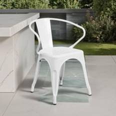 Fwstyle Roy White Set of 4 Metal Dining Chairs