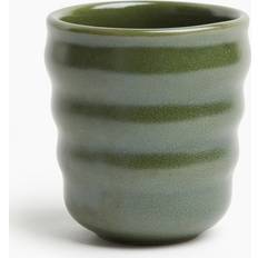 H&M Fluted Green Mug