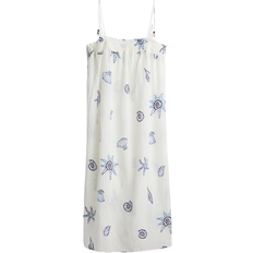 H&M Tie-Strap Beach Dress - White/Seashells