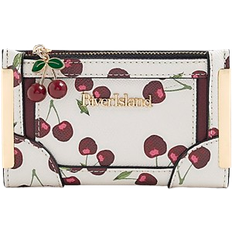 River Island Mini Card Holder - Cream Cherry Print