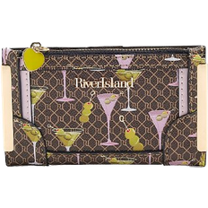 River Island Mini Card Holder - Brown Martini Monogram